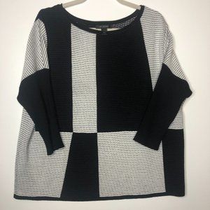St. John Color Block Sweater